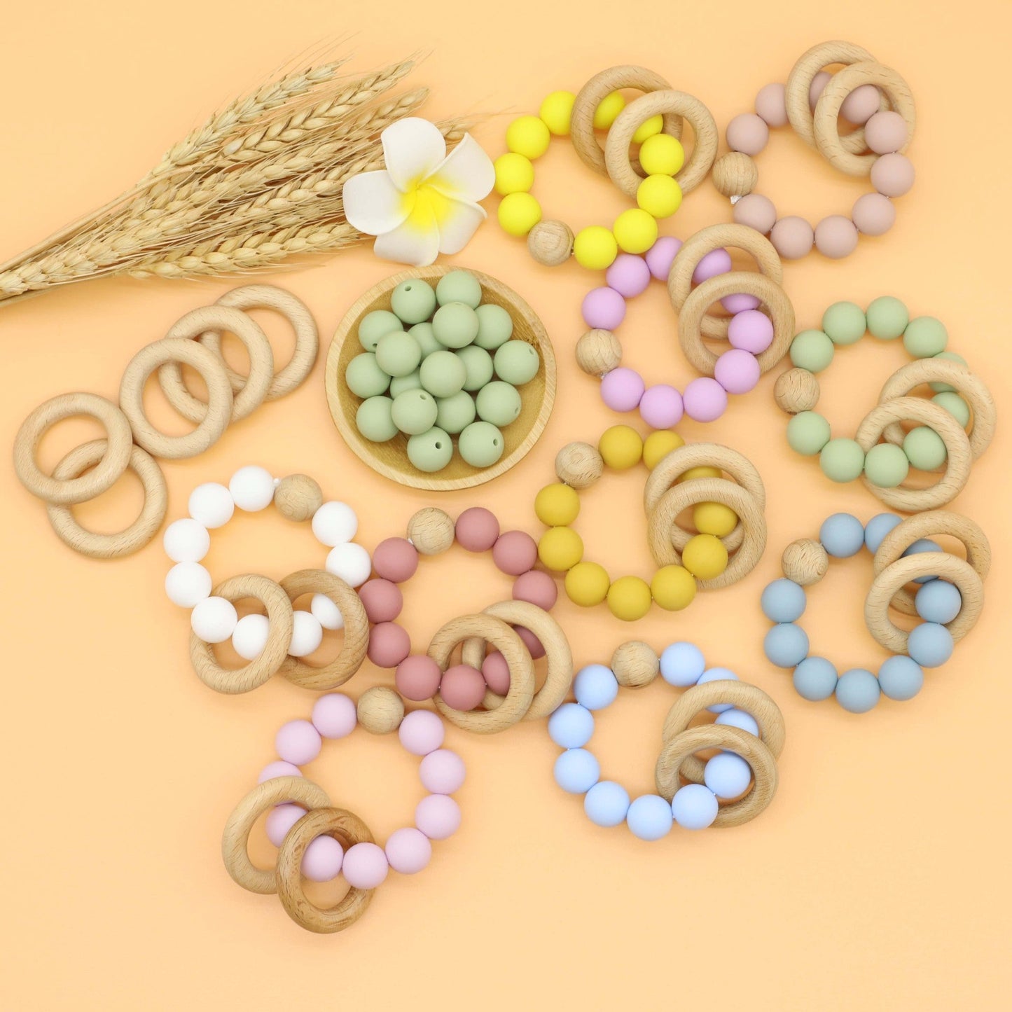 Baby Multicolor Chewable Teether Chain – Soothing in Style