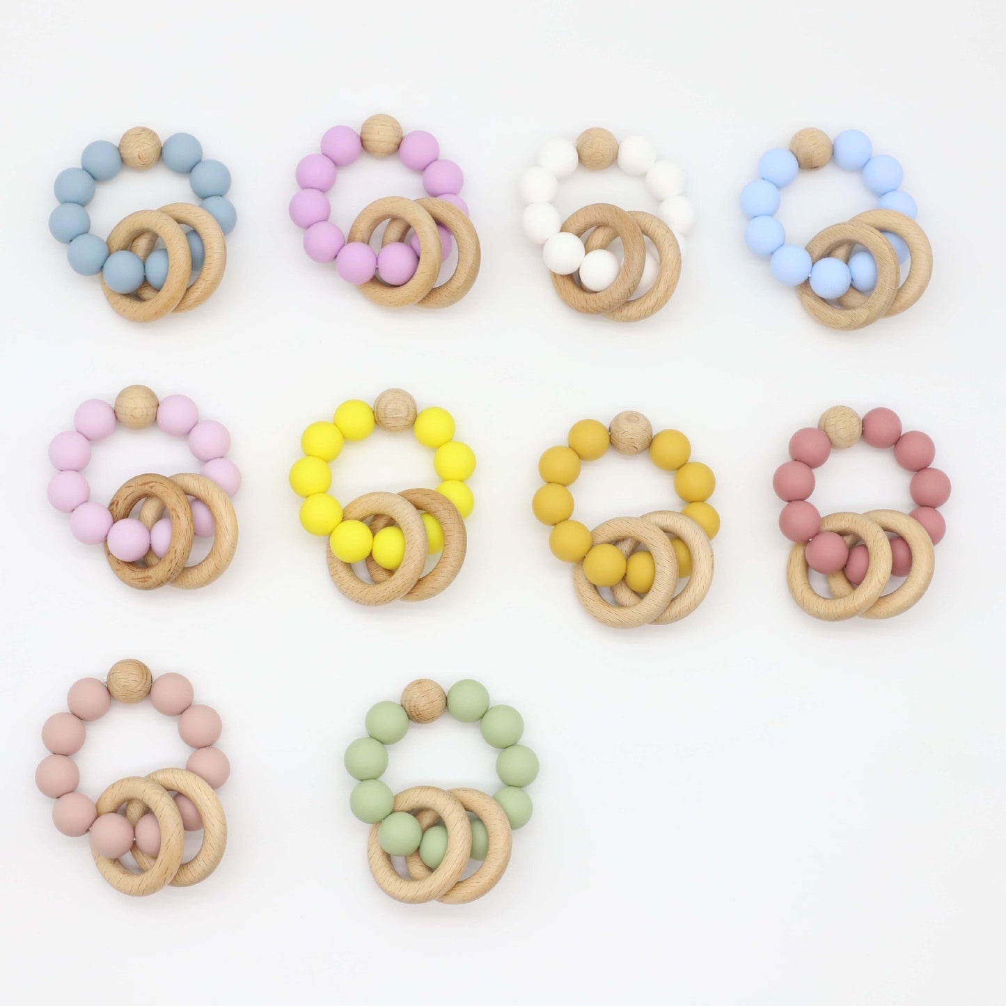 Baby Multicolor Chewable Teether Chain – Soothing in Style